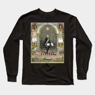 U. S. President George Washington, Freemason Long Sleeve T-Shirt